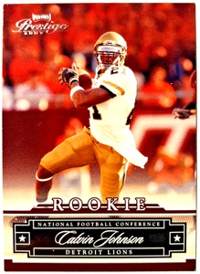 Calvin Johnson Rookie 2007 Donruss Playoff Prestige #163 Lions (MEGATRON) RC - Imagen 1 de 1