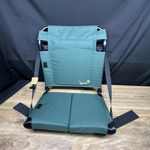 Sit-Backer Canoe/Stadium Seats with Back Support Green New - Picture 1 of 7