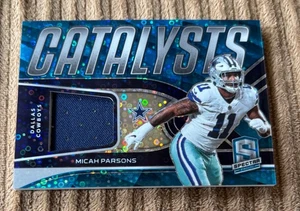 2022 Panini Spectra Micah Parsons Blue Disco Patch /60! - Picture 1 of 2