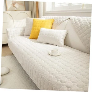 Sectional Couch Cover, Corduroy Sofa Slipcover for Pets and Kids, Anti-Slip - Picture 1 of 7