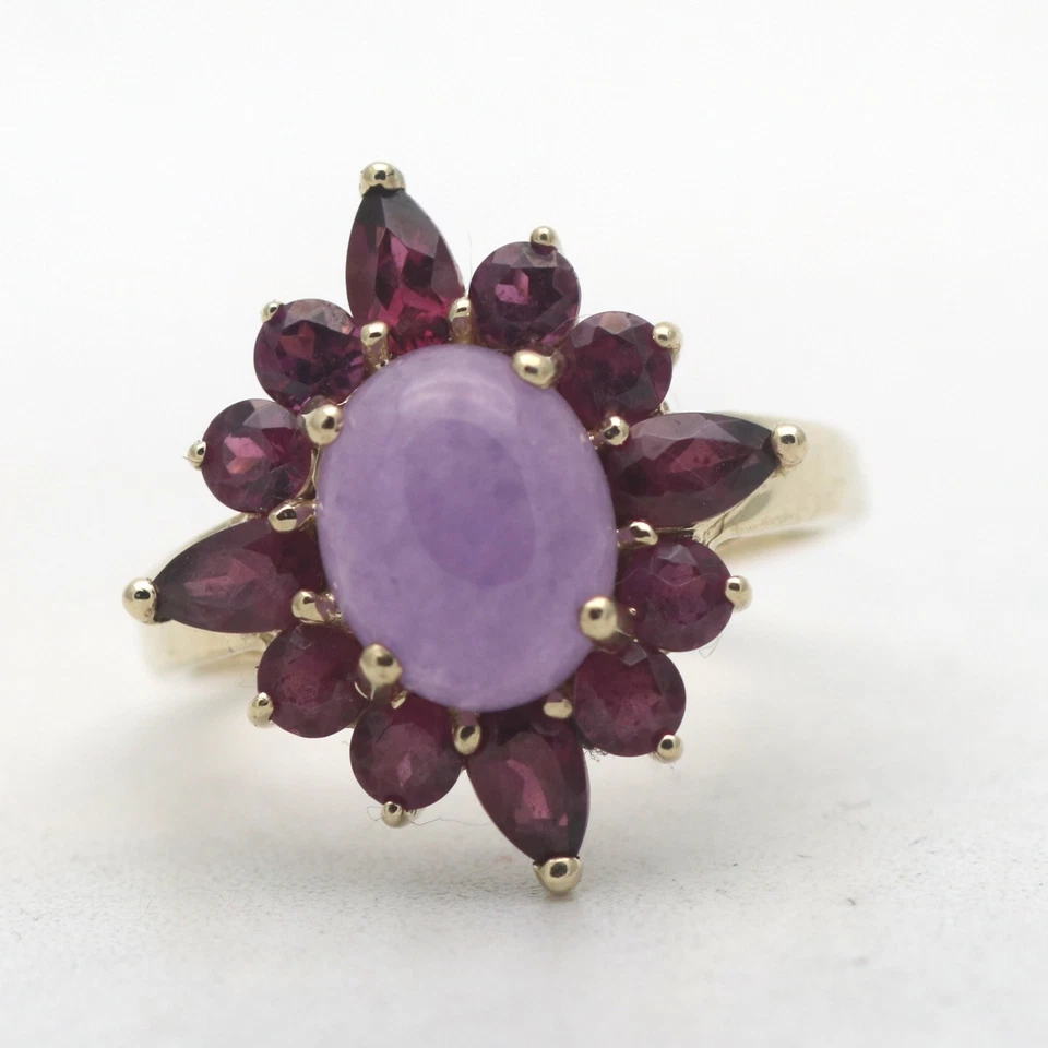 Jade Turmalin Ring 375 Gold 9 Kt Gelbgold Edelstein Wert 990,- - Bild 1 von 4