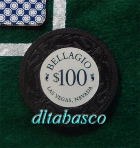 OCEAN'S ELEVEN 11 schermo-usato $100 film prop poker chip Bellagio Casino Vault - Foto 1 di 1