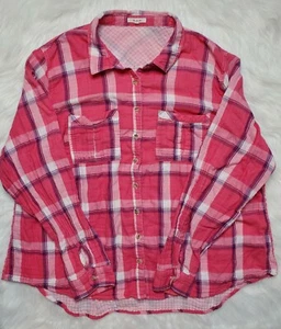 Maurices Womens Pink Longsleeve Button Up Size 3 - Picture 1 of 7