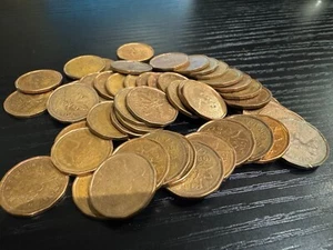 1989 CIRCULATED CANADA SMALL CENT FULL ROLL 50 COINS - Picture 1 of 1