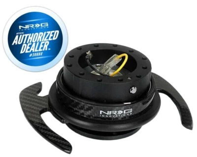 NEW v2 NRG QUICK RELEASE GEN 4.0 BLACK BODY & CF HANDLES + HARDWARE SRK-700CF-1 - Image 1 of 4