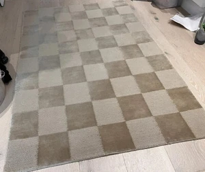 Handknotted, Wool, Contemporary, Modern Cut And Loop Piled Rug 4’ x 6’. - Picture 1 of 14