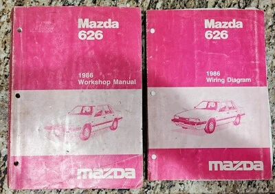 Mazda 626 1986 manual de taller de reparación de servicio y diagrama de cableado Foto 1 de 3