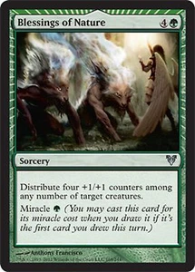 *MRM* FR/VF 4x Benefits of Nature ( Blessings of nature) MTG avacyn - Bild 1 von 1