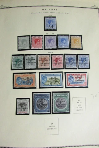 Bahamas Strong Stamp Collection on Pages Cover