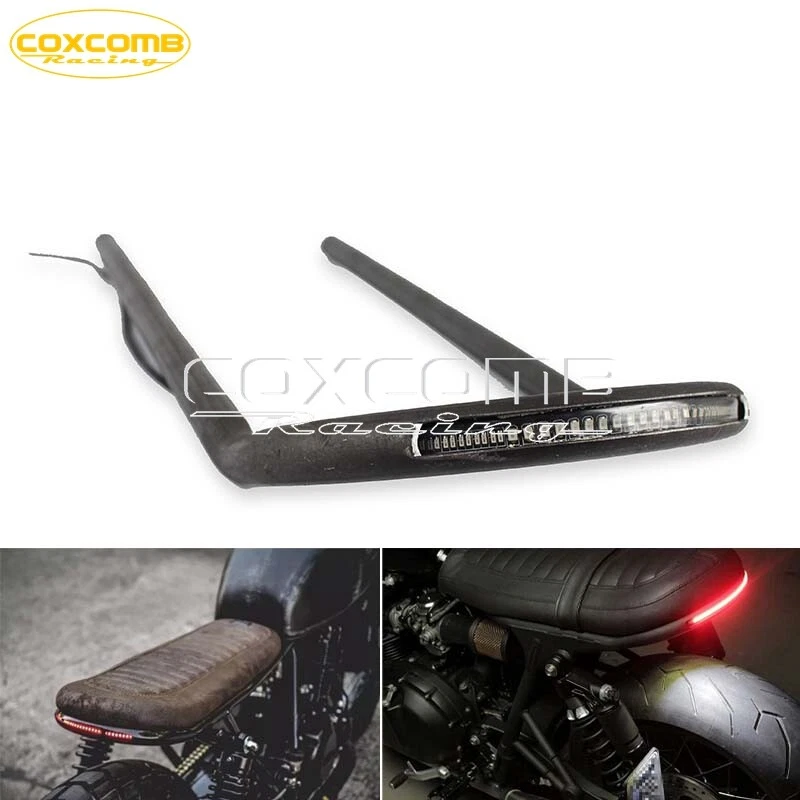 Luz de freno LED de bucle de aro para marco de asiento de motocicleta de 1" luces indicadoras de señal de giro Foto 1 de 4