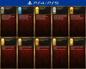 Diablo 3 PS4/PS5 Softcore | Crafting Materials for Kanai's Cube 10 Million Each - Picture 1 of 1