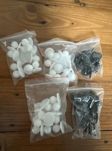 5 X Chef Works Stud Buttons - Black - 10pc STBT-BLK - Picture 1 of 3