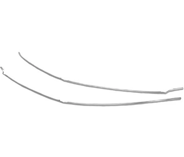 67 68 Chevy Camaro Pontiac Firebird New Stainless Door Edge Guard Trim Moldings - Image 1 of 1