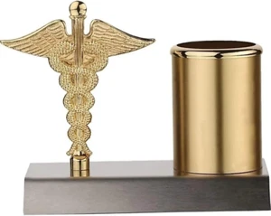 Pen Stand for Doctors with Caduceus Symbol, Gifts for a Medical Professionals, O - Picture 1 of 12