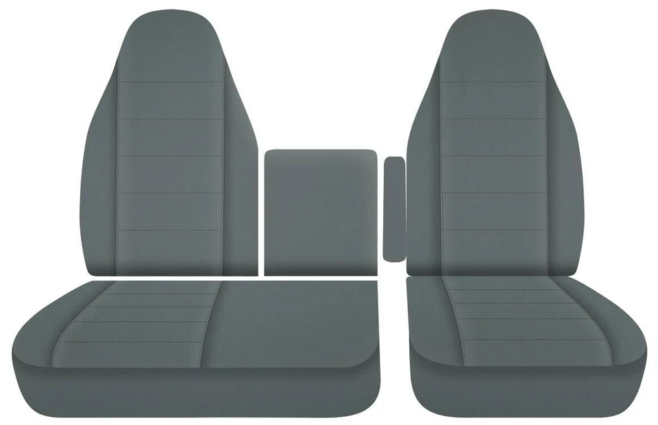 Se adapta a fundas de asiento de camión Hino 195 2013-2023 40/60 asientos con consola central 6 colores Foto 1 de 2