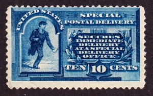 US E1 10c Special Delivery Mint Fine OG LH SCV $550 - Picture 1 of 2