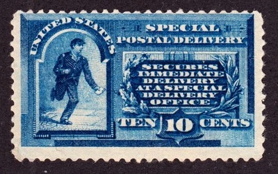 US E1 10c Special Delivery Mint Fine OG LH SCV $550 - Image 1 of 2