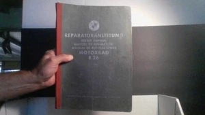 VINTAGE BMW MOTORCYCLE 1960'S REPAIR MANUAL MOTORRAD R26 PRINTED IN GERMANY - Picture 1 of 4