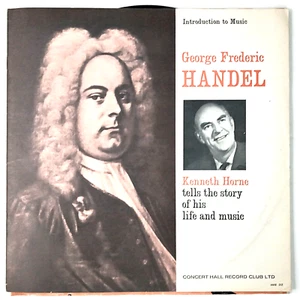 An Introduction to Music: Handel (10" Vinyl + Booklet, 1963) Nar. Kenneth Horne - Imagen 1 de 4