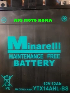 Batteria Minarelli Motorparts YTX14HL-BS Piaggio X9 500 4T anno 2002 No Manutenz - Imagen 1 de 8