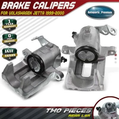 Par de pinzas de freno de disco traseras para Volkswagen Jetta 1999-2000 1,9 L 2,0 L 2,8 L sedán Foto 1 de 4