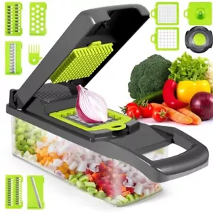 10 in 1 Multifunctional vegetable cutter, shredder, and slicer with basket fruit - Picture 1 of 8