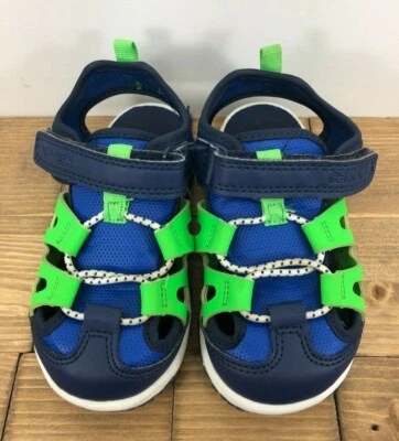 0621 - Sandalia Carters Niño Pequeño Talla 8M Azul Verde Verano Jugar Piscina Playa Zapato Foto 1 de 4