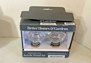 BETTER HOMES & GARDENS ACRYLIC SET OF FINIALS - Picture 1 of 3