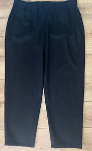 Eileen Fisher Black Women's Soft 100% Wool 2 Pockets Pants Size XL $248 - Bild 1 von 3