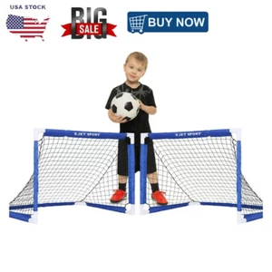 2pcs Kids Soccer Goal Games & Toys Football Net Backyard Indoor Outdoor Sports - Picture 1 of 7