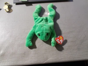 TY Beanie BABIES PIERNAS DE RANA CON PELLETS DE PVC - Imagen 1 de 8
