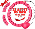 65Inch 32 Knots plus Size Quiet Weighted Hula Fitness Detachable Hoops