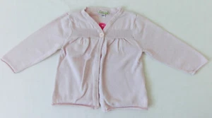 Stickjacke Verbaudet 86 rosa mit pinkem Vogel - Bild 1 von 3