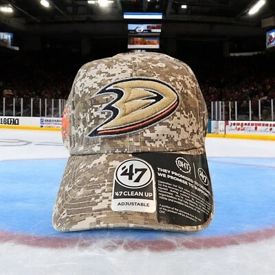'47 Anaheim Ducks Limpieza OHT Digital Camuflaje Correa Ajustable Sombrero Papá Gorra Foto 1 de 4