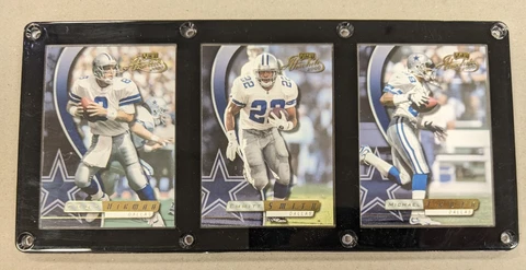 DALLAS COWBOYS 3 CARD PLAQUE TROY AIKMAN EMMITT SMITH MICHAEL IRVIN Cover