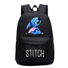Lilo & Stitch Backpack School Bag Students Boys Bookbag Handbags Travelbag Kids~