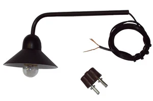 Außenlampe schwarz Puppenhaus-Wandlampe,Puppenstube Lampe 3,5V Beli-Beco 120261 - Bild 1 von 1