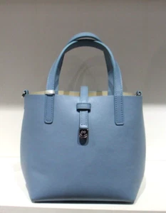 GiGi New York Alex Mini Beuteltasche italienisches Leder neu mit Etikett blau Liste 225 $ - Bild 1 von 10
