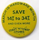 1940's COAST TO COAST STORES in-house employee SALE 3" pinback button ^