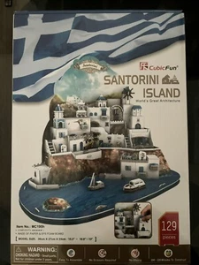 Cubicfun 3D Puzzle Santorini Island World’s Great Architecture Series 129pcs - Picture 1 of 2
