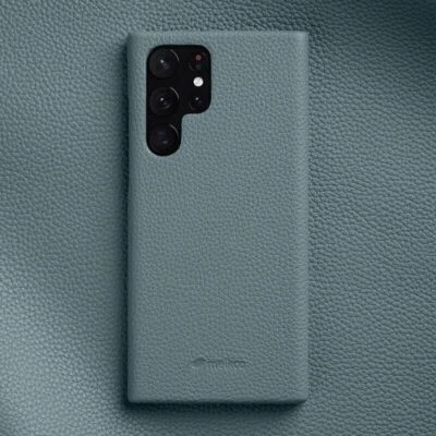 Premium Case Melkco Genuine Leather For Samsung Galaxy S23 Ultra S22 Back Cover - Image 1 of 4