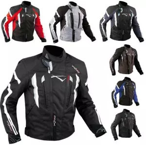 Giacca Cordura Moto Tessuto Impermeabile Sport Touring Termica Sfoderabile - Afbeelding 1 van 99