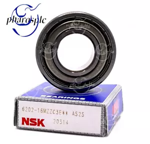 NSK 6202-16 ZZ C3 BALL BEARING METAL SHIELDED SPECIAL BORE 16MM 16x35x11 mm - Picture 1 of 3