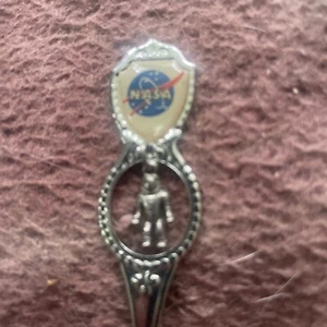 NASA Kennedy Space Center Dangle Souvenir Löffel Florida Sammlerstück 4,25" Silber - Bild 1 von 7