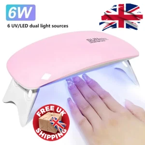 6W UV LED Nail Lamp - Fast Cure Gel Polish, Portable Home & Salon Use - Picture 1 of 8