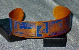 A Century of Progress 1934 Chicago's Souvenir Bracelet - Copper - Bild 1 von 12
