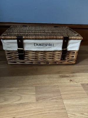 Dukeshill, Lined, Empty Wicker Hamper Basket - Image 1 of 4