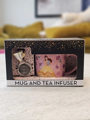 DISNEY PRINCESS - BELLE "La Bella y la Bestia" Juego de Taza e Infusor de Té NUEVO EN CAJA Foto 1 de 4