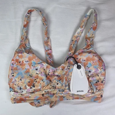 Prana Bikini Top Bathing Suit Mallorca Impressions Women Size Small New With Tag - Image 1 of 4