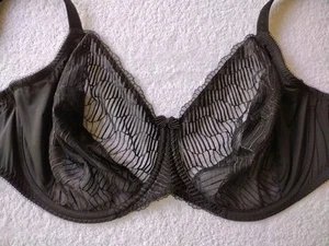 WACOAL~ 38G~ La Femme Lace Underwire~ Full Figure #855117 Unlined~ Black #2353 - Picture 1 of 11